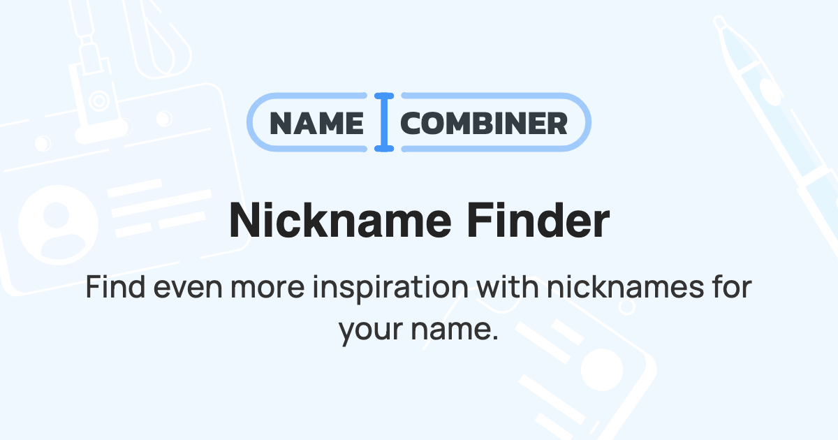 Nickname Finder